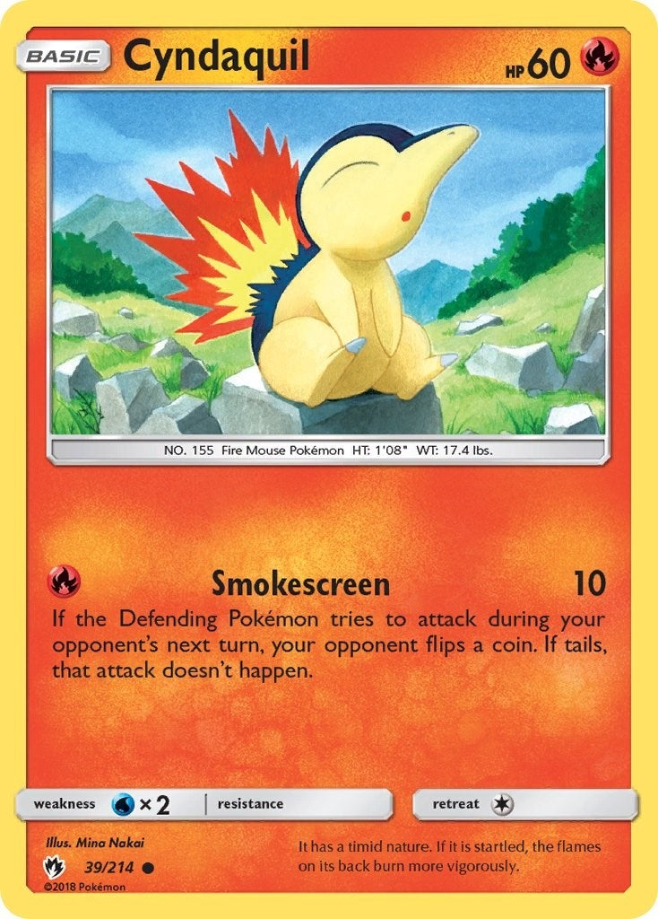 Image for Cyndaquil (39) (39/214) (SM - Lost Thunder) (SM8) - Pokemon