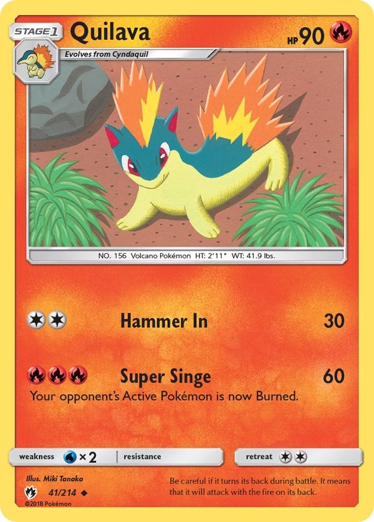 Image for Quilava (41/214) (SM - Lost Thunder) (SM8) - Pokemon