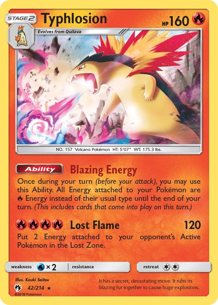 Image for Typhlosion (42/214) (SM - Lost Thunder) (SM8) - Pokemon