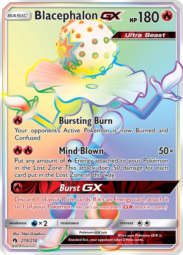 Blacephalon GX (Secret) (219/214) (SM - Lost Thunder)