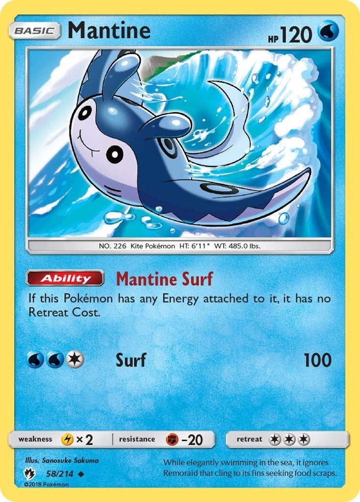 Image for Mantine (58/214) (SM - Lost Thunder) (SM8) - Pokemon