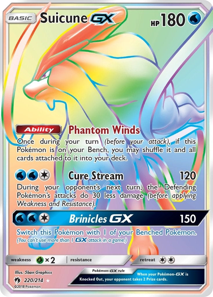 Image for Suicune GX (Secret) (220/214) (SM - Lost Thunder) (SM8) - Pokemon