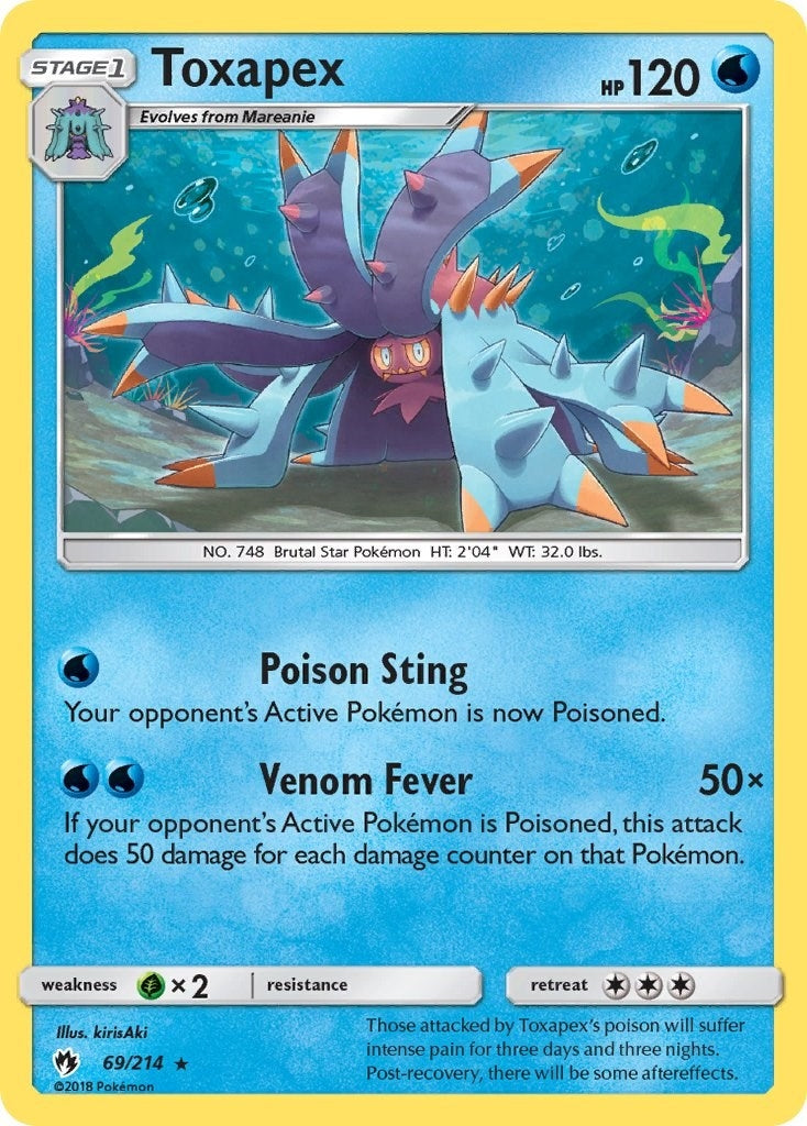 Image for Toxapex (69/214) (SM - Lost Thunder) (SM8) - Pokemon