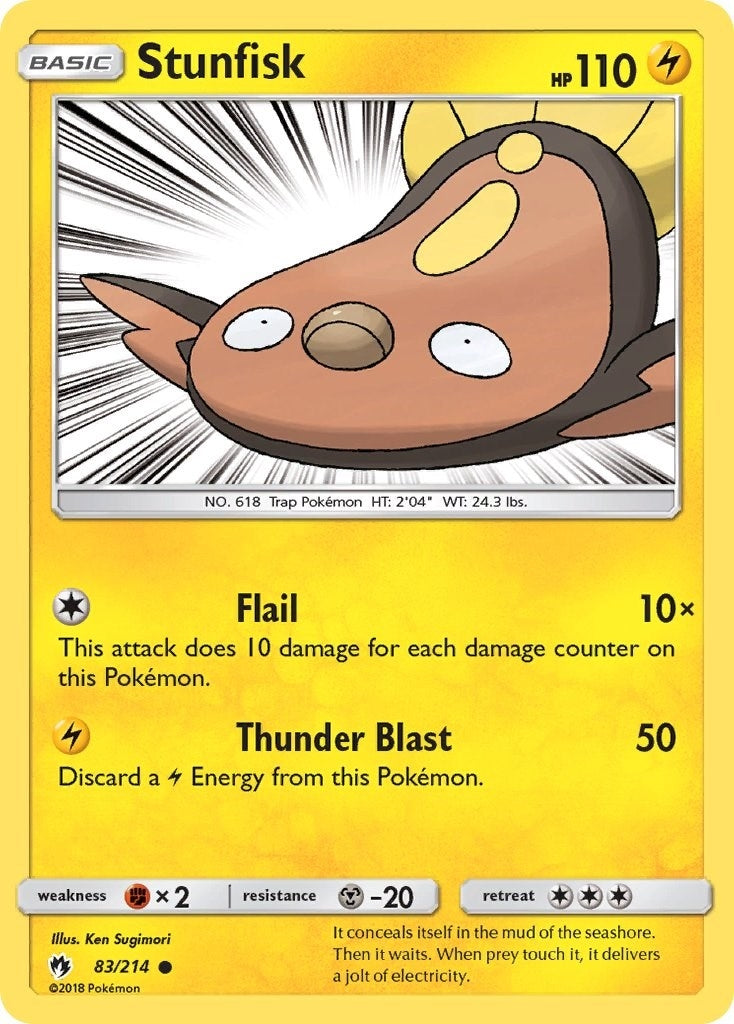 Image for Stunfisk (83/214) (SM - Lost Thunder) (SM8) - Pokemon