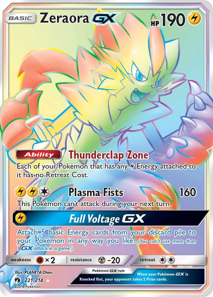 Image for Zeraora GX (Secret) (221/214) (SM - Lost Thunder) (SM8) - Pokemon