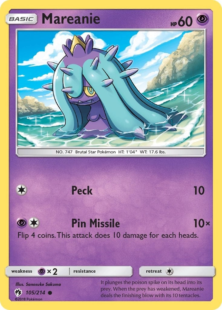 Image for Mareanie (105) (105/214) (SM - Lost Thunder) (SM8) - Pokemon