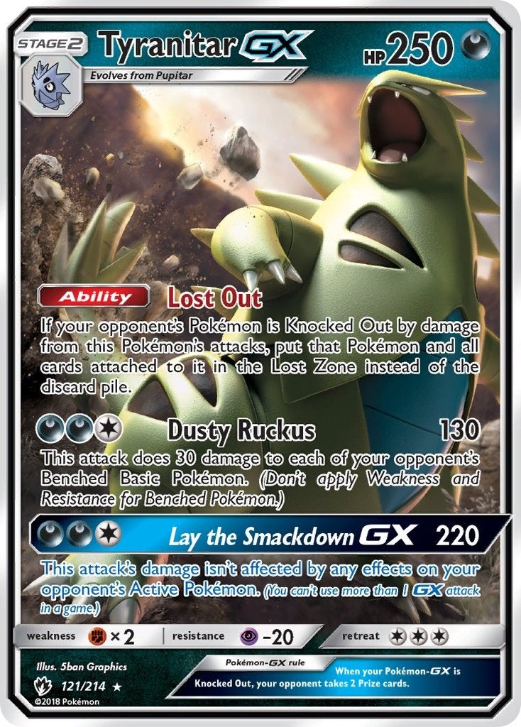 Image for Tyranitar GX (121/214) (SM - Lost Thunder) (SM8) - Pokemon