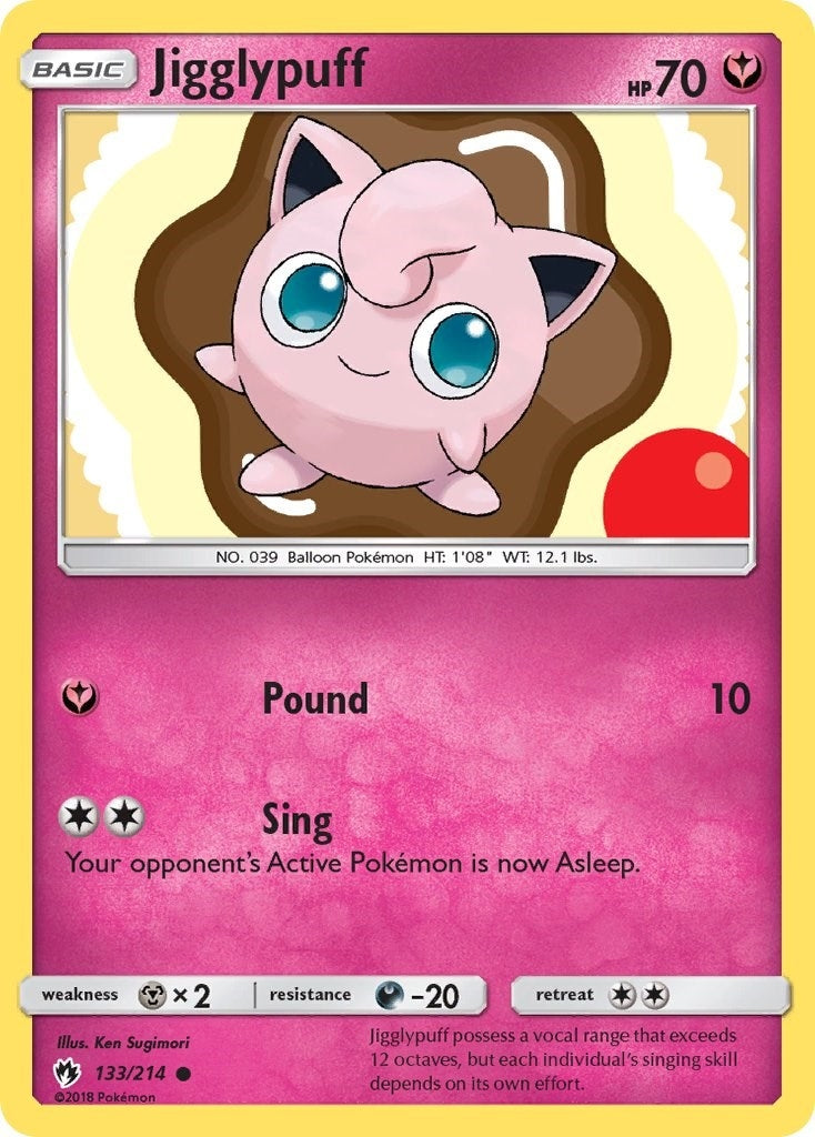 Image for Jigglypuff (133/214) (SM - Lost Thunder) (SM8) - Pokemon