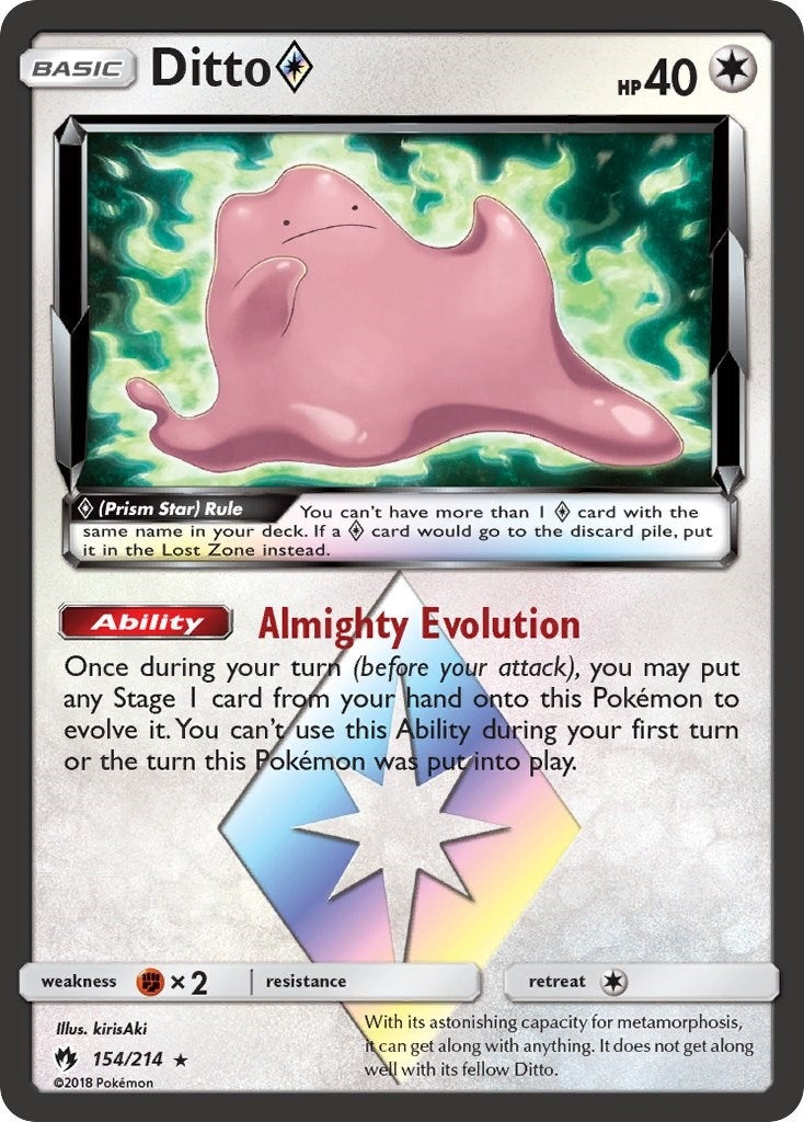 Image for Ditto Prism Star (154/214) (SM - Lost Thunder) (SM8) - Pokemon