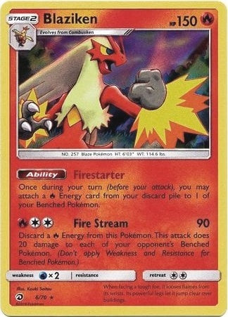 Image for Blaziken - 6/70 (Non-Holo) (006/070) (Deck Exclusives) (PR) - Pokemon