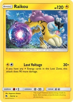 Image for Raikou - 79/214 (SM Lost Thunder) (079/214) (Deck Exclusives) (PR) - Pokemon