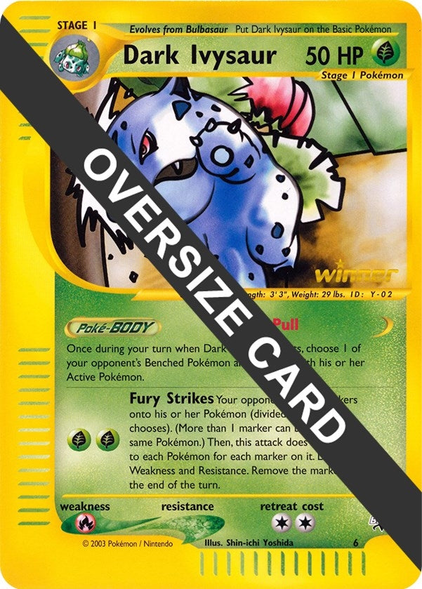 Image for Dark Ivysaur - 6 (Best of Game 6 Promo) (006) (Jumbo Cards) (PR) - Pokemon