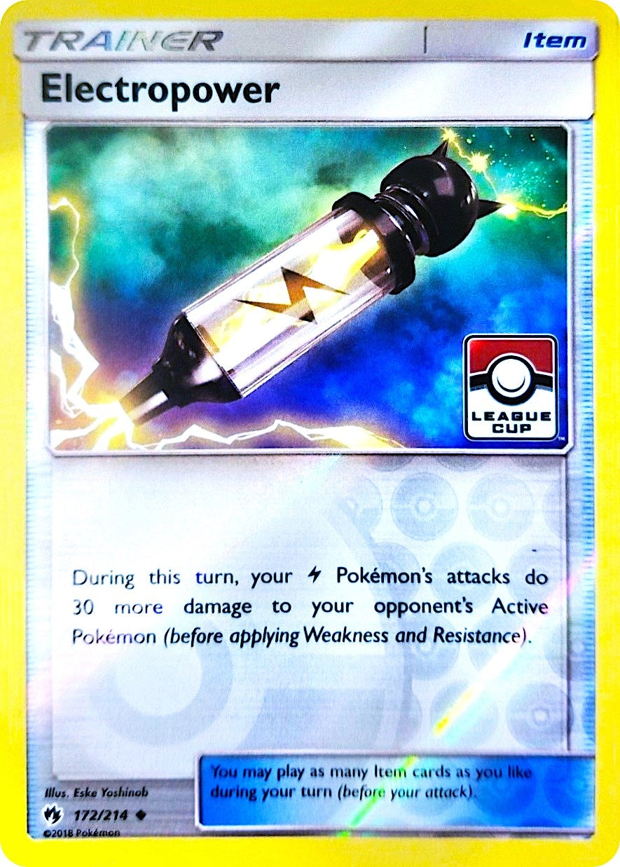 Image for Electropower - 172/214 (League Cup) (172/214) (League & Championship Cards) (PR) - Pokemon