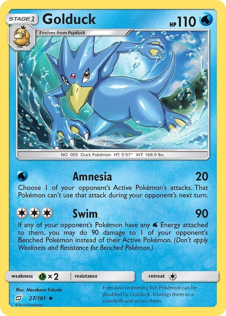 Image for Golduck (27/181) (SM - Team Up) (SM9) - Pokemon