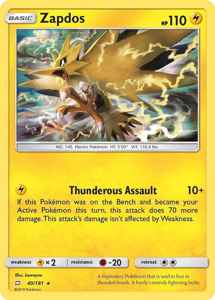 Image for Zapdos (40/181) (SM - Team Up) (SM9) - Pokemon