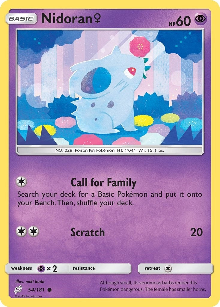 Image for Nidoran F (54/181) (SM - Team Up) (SM9) - Pokemon