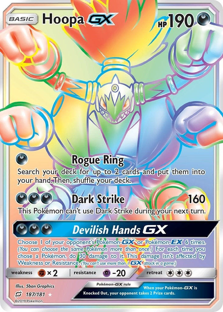 Image for Hoopa GX (Secret) (187/181) (SM - Team Up) (SM9) - Pokemon