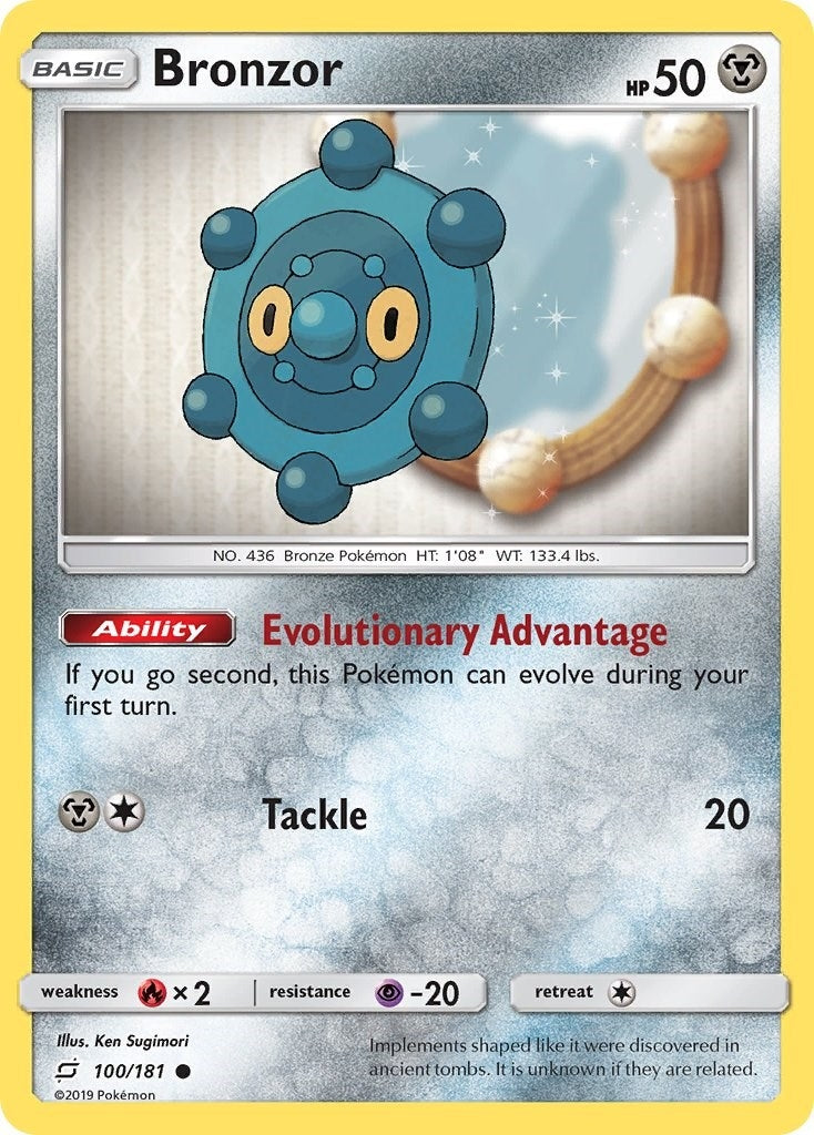 Image for Bronzor (100/181) (SM - Team Up) (SM9) - Pokemon
