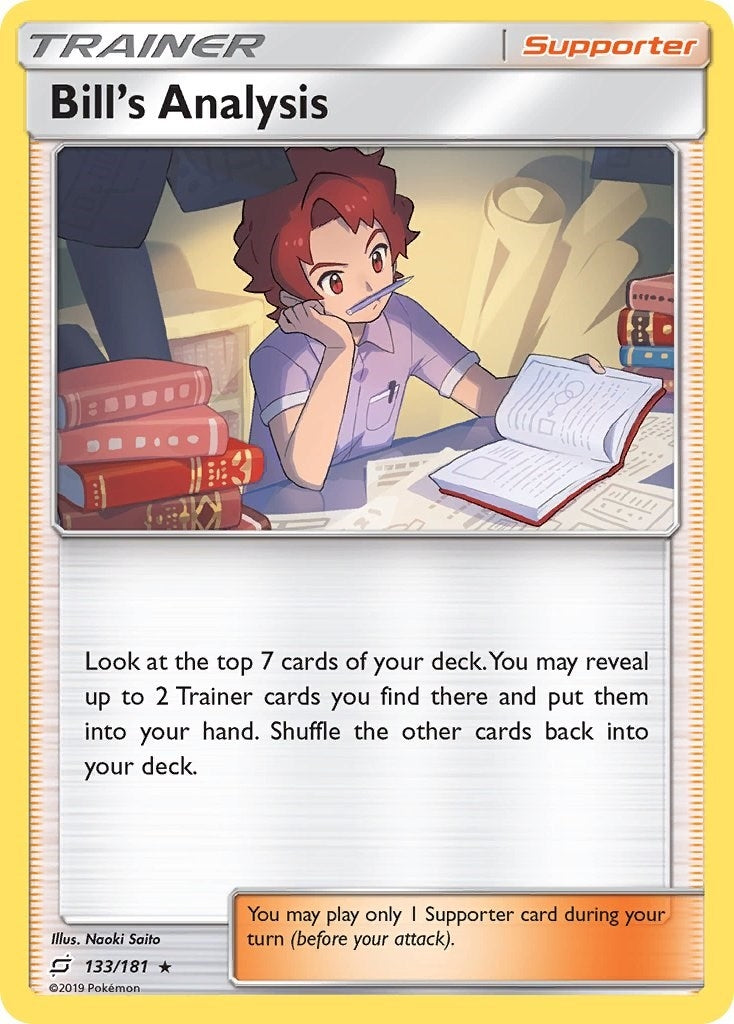 Image for Bill's Analysis (133/181) (SM - Team Up) (SM9) - Pokemon