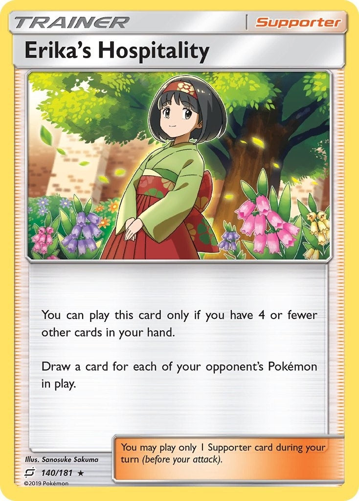 Image for Erika's Hospitality (140/181) (SM - Team Up) (SM9) - Pokemon