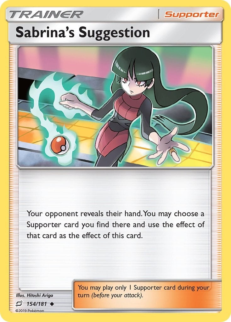 Image for Sabrina's Suggestion (154/181) (SM - Team Up) (SM9) - Pokemon