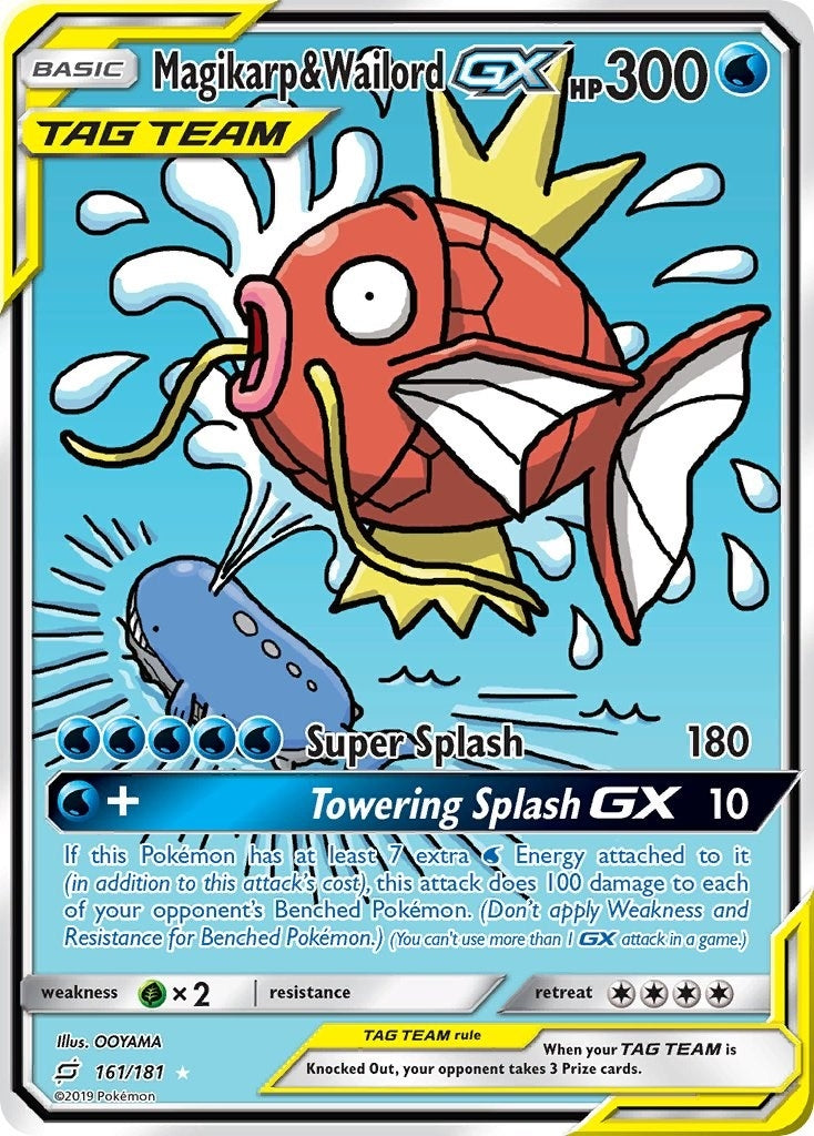 Image for Magikarp & Wailord GX (Alternate Full Art) (161/181) (SM - Team Up) (SM9) - Pokemon