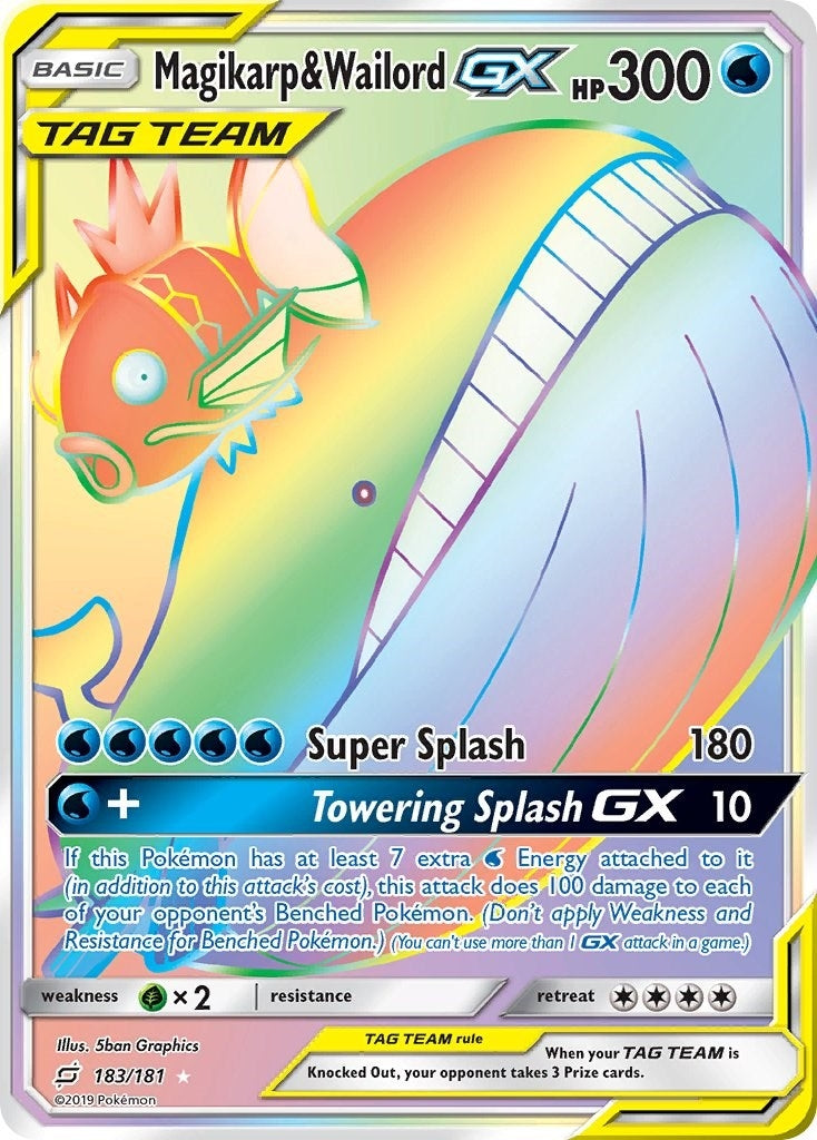 Image for Magikarp & Wailord GX (Secret) (183/181) (SM - Team Up) (SM9) - Pokemon