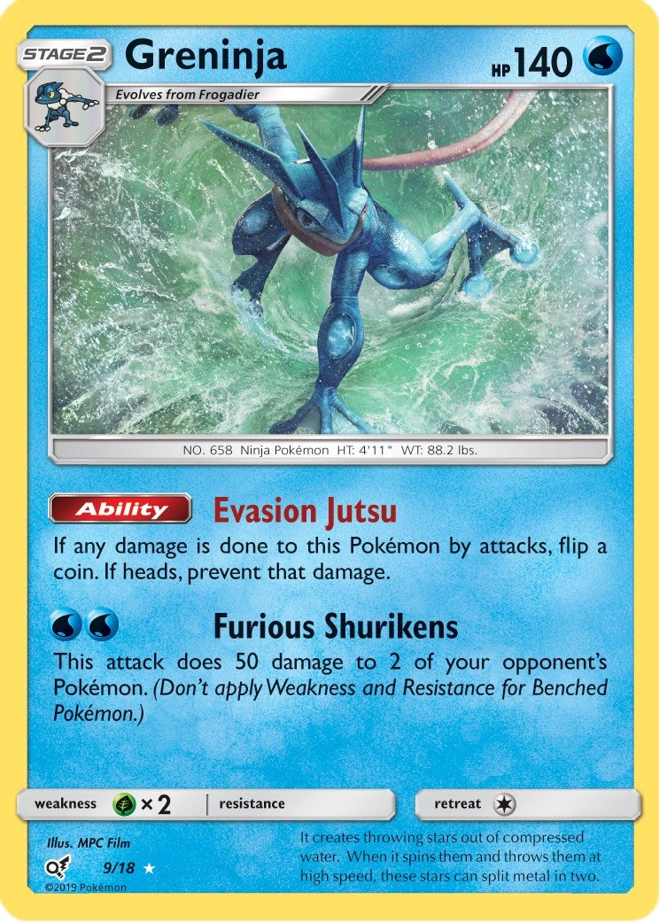 Image for Greninja (9/18) (Detective Pikachu) (DEP) - Pokemon