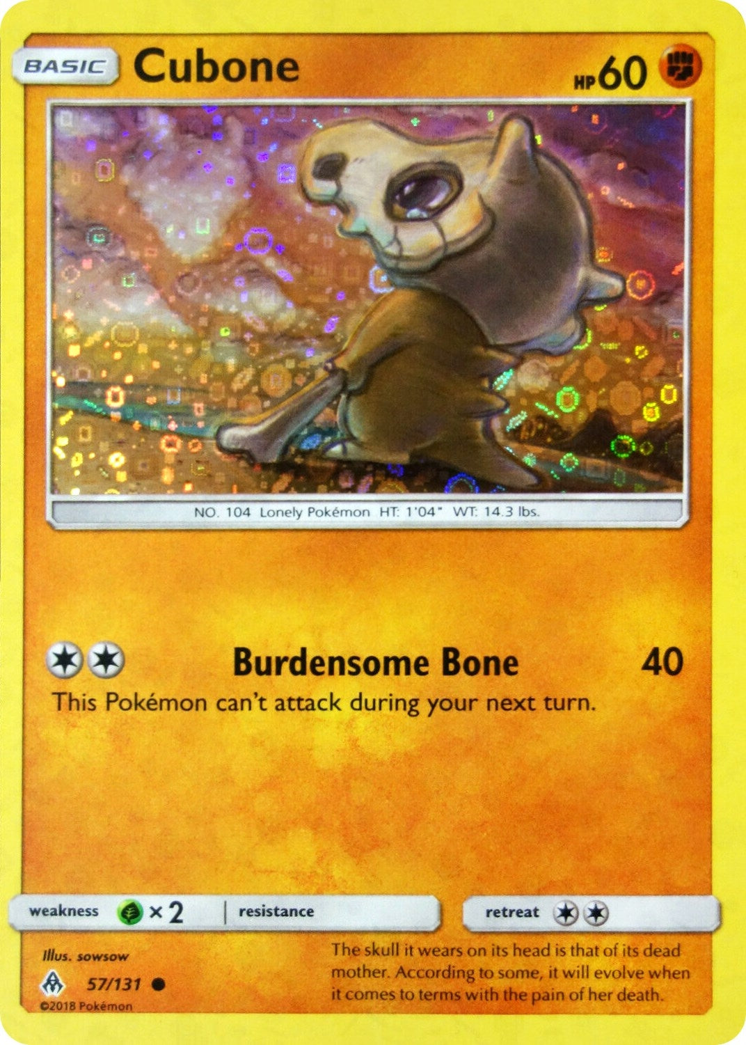 Image for Cubone - 57/131 (General Mills Promo) (057/131) (Miscellaneous Cards & Products) - Pokemon