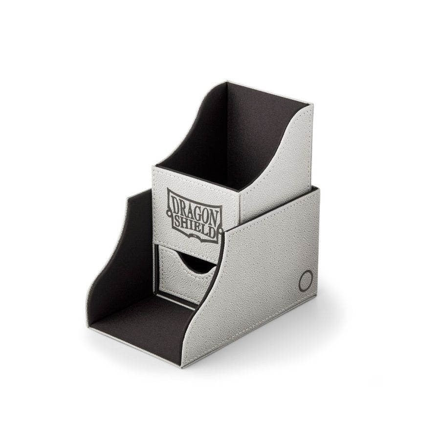 Image for Dragon Shield Nest Plus Deck Box - Light Grey/Black (Holds 100+) - Deck Boxes