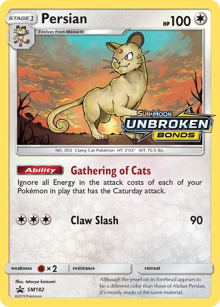 Image for Persian - SM182 (Prerelease) (SM182) (SM Promos) (SMP) - Pokemon