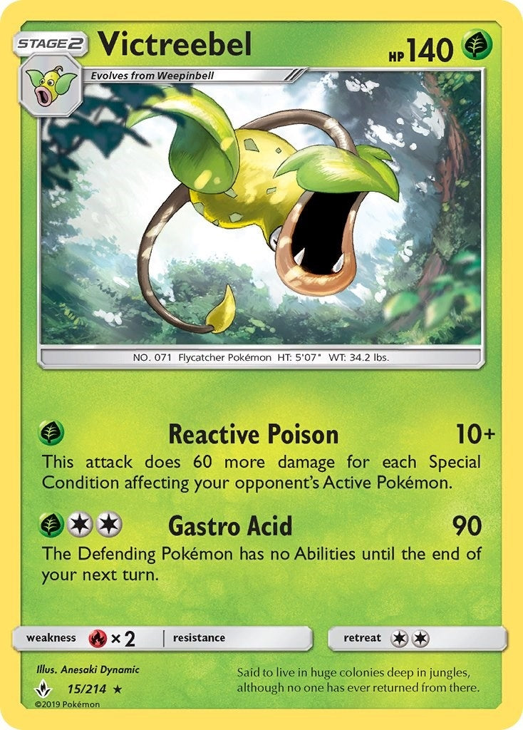 Image for Victreebel (15/214) (SM - Unbroken Bonds) (SM10) - Pokemon