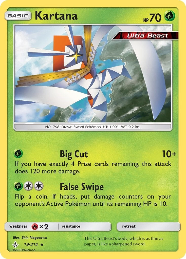 Image for Kartana (19/214) (SM - Unbroken Bonds) (SM10) - Pokemon
