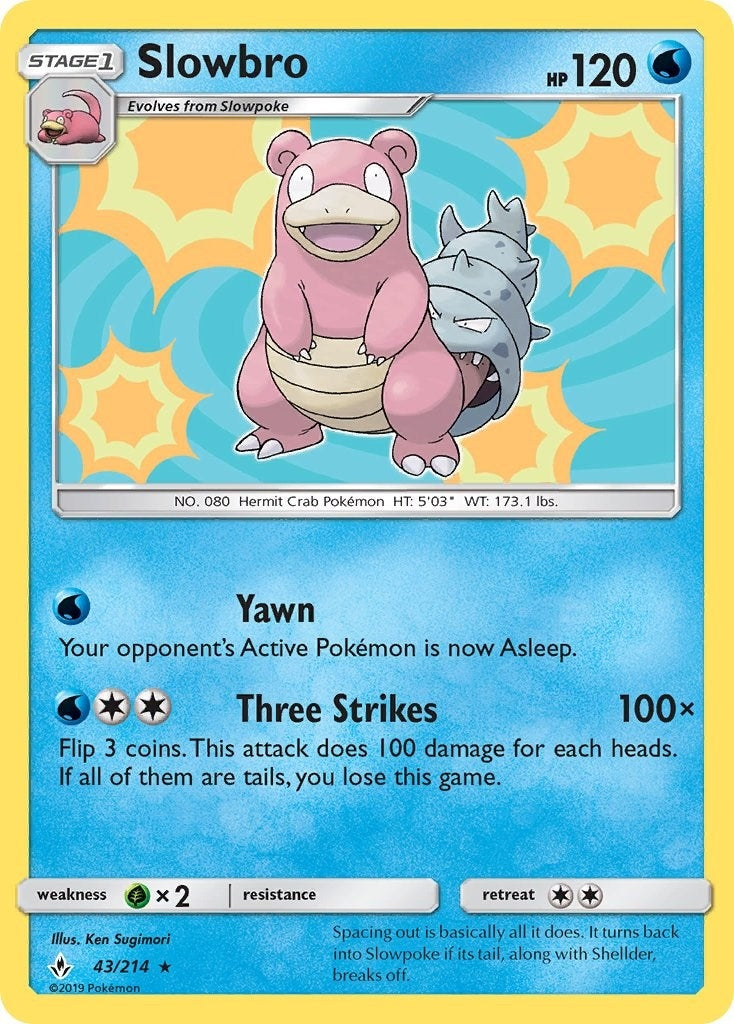 Image for Slowbro (43/214) (SM - Unbroken Bonds) (SM10) - Pokemon