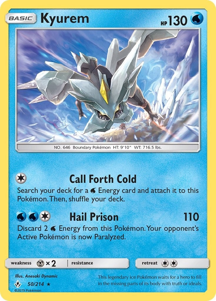 Image for Kyurem (50/214) (SM - Unbroken Bonds) (SM10) - Pokemon
