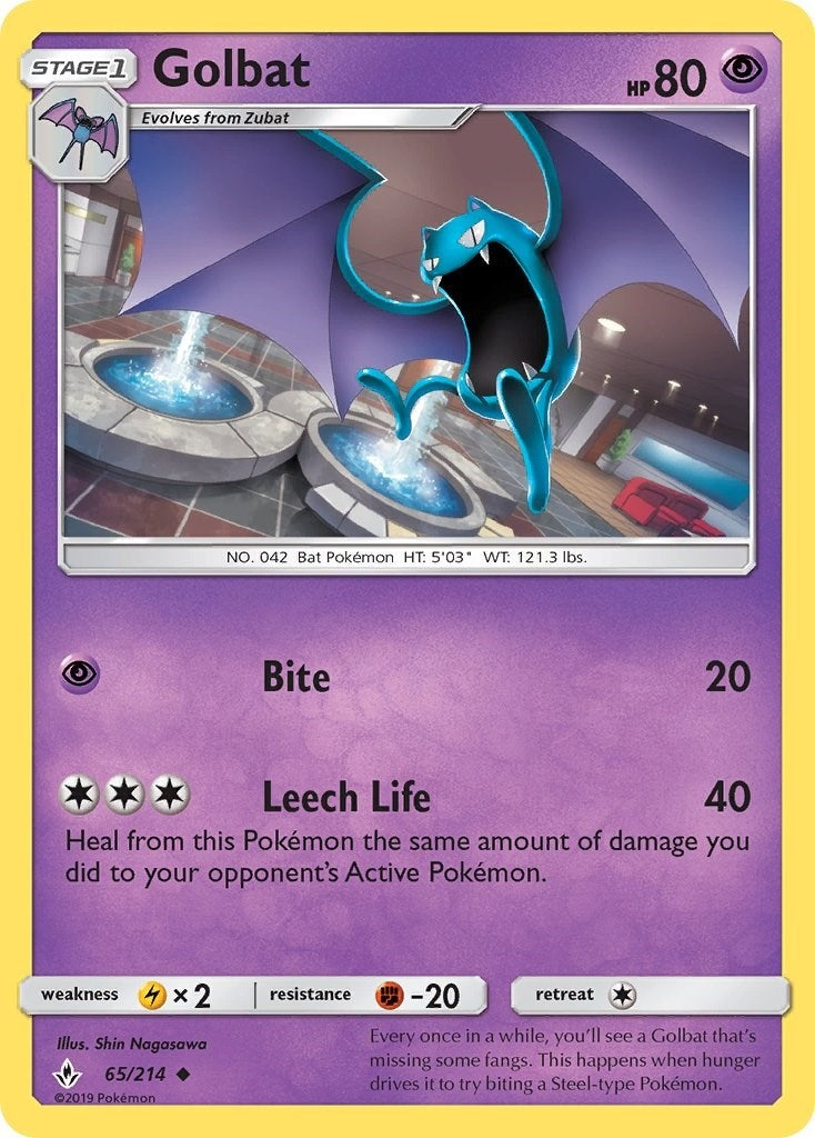 Image for Golbat (65/214) (SM - Unbroken Bonds) (SM10) - Pokemon
