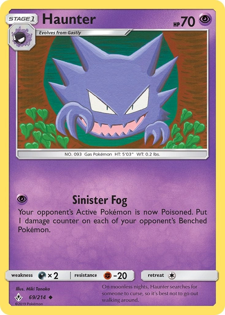 Image for Haunter (69/214) (SM - Unbroken Bonds) (SM10) - Pokemon