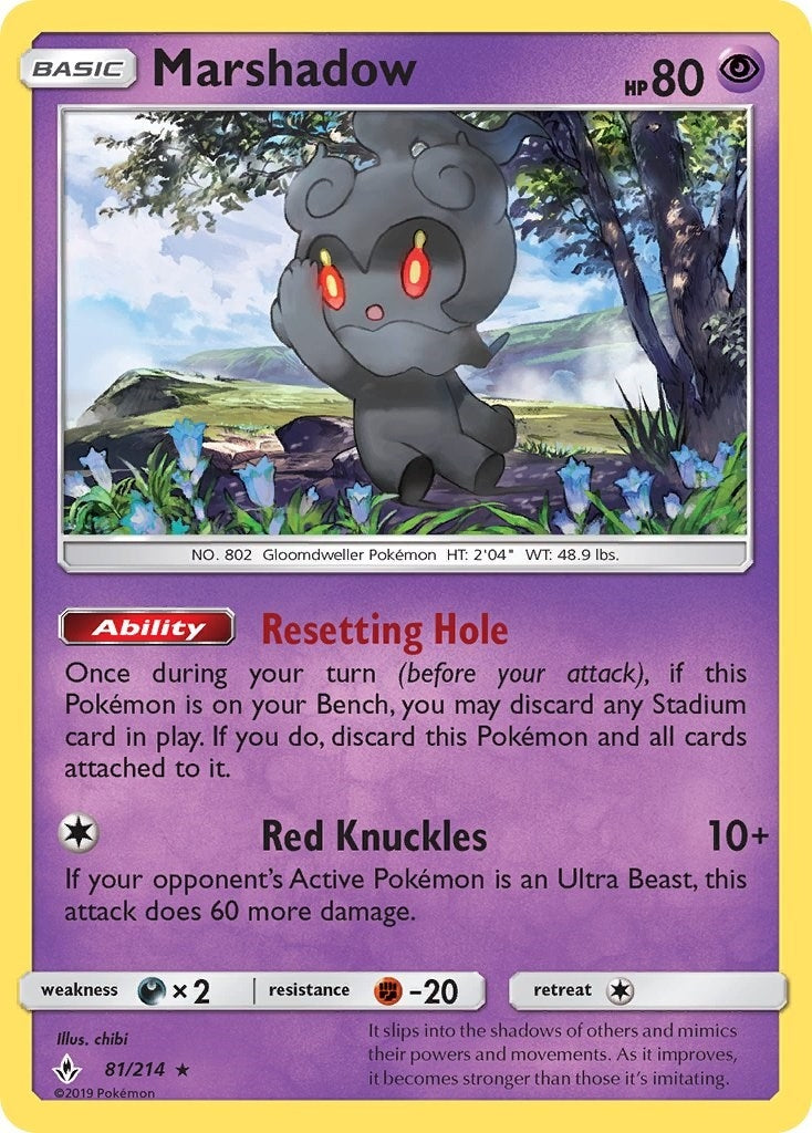Image for Marshadow (81/214) (SM - Unbroken Bonds) (SM10) - Pokemon
