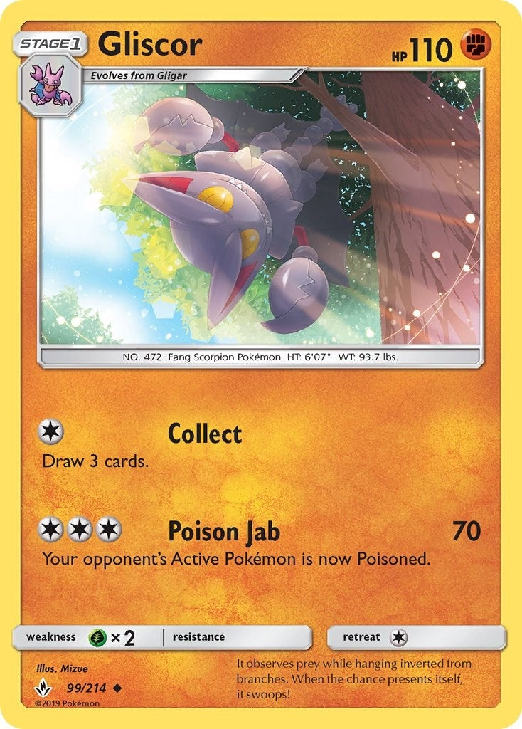 Image for Gliscor (99/214) (SM - Unbroken Bonds) (SM10) - Pokemon