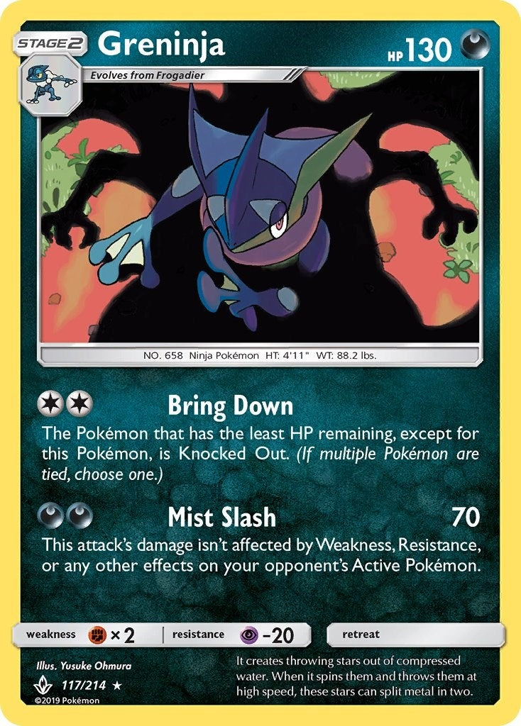 Image for Greninja (117/214) (SM - Unbroken Bonds) (SM10) - Pokemon
