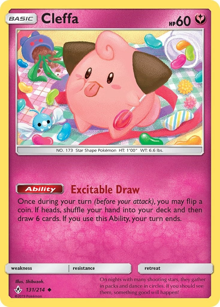 Image for Cleffa (131/214) (SM - Unbroken Bonds) (SM10) - Pokemon
