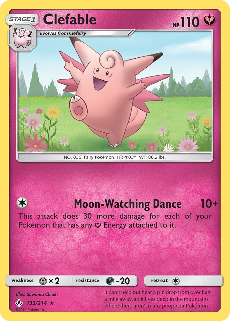 Image for Clefable (133/214) (SM - Unbroken Bonds) (SM10) - Pokemon