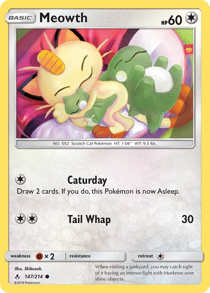 Image for Meowth (147/214) (SM - Unbroken Bonds) (SM10) - Pokemon