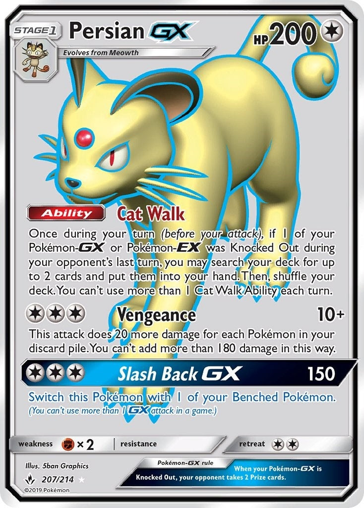 Image for Persian GX (Full Art) (207/214) (SM - Unbroken Bonds) (SM10) - Pokemon