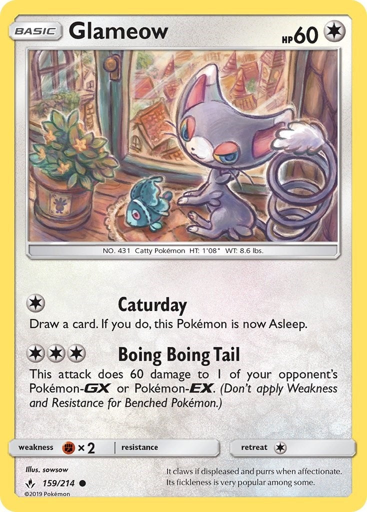 Image for Glameow (159/214) (SM - Unbroken Bonds) (SM10) - Pokemon