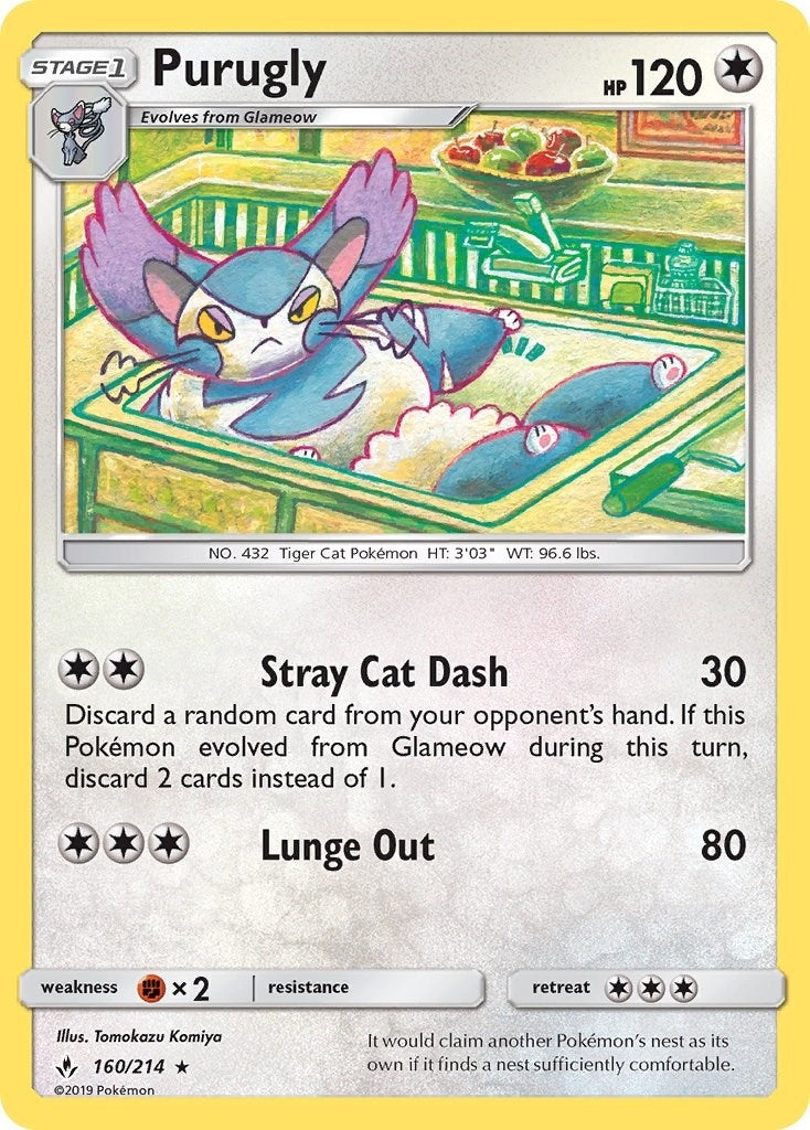 Image for Purugly (160/214) (SM - Unbroken Bonds) (SM10) - Pokemon
