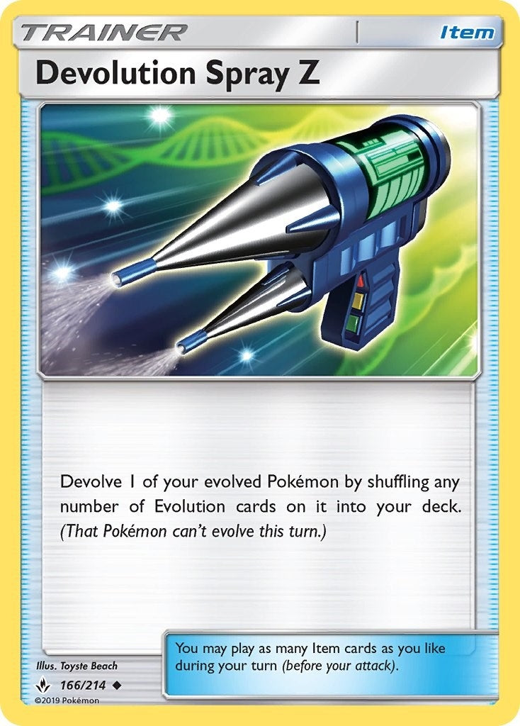 Image for Devolution Spray Z (166/214) (SM - Unbroken Bonds) (SM10) - Pokemon