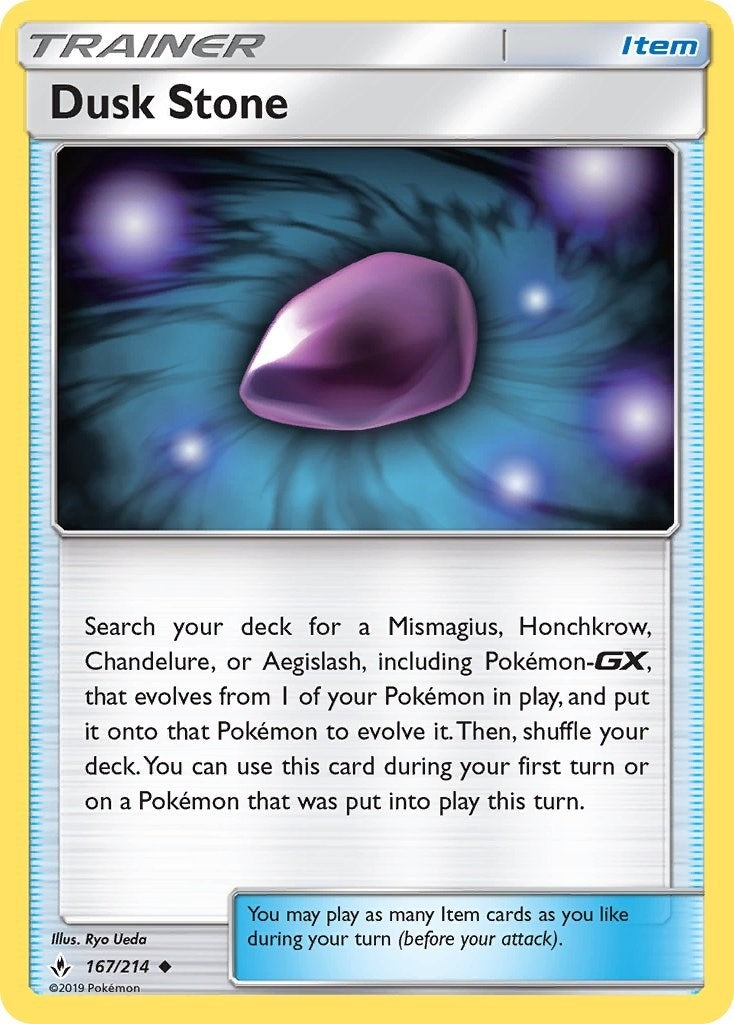 Image for Dusk Stone (167/214) (SM - Unbroken Bonds) (SM10) - Pokemon