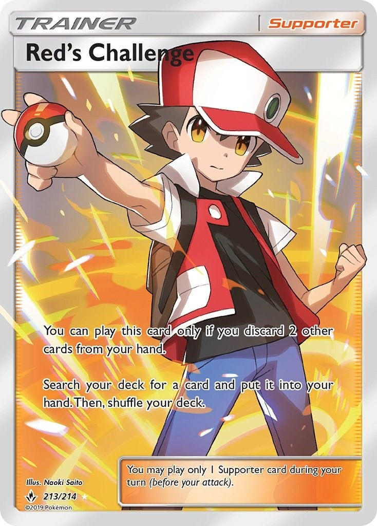 Image for Red's Challenge (Full Art) (213/214) (SM - Unbroken Bonds) (SM10) - Pokemon