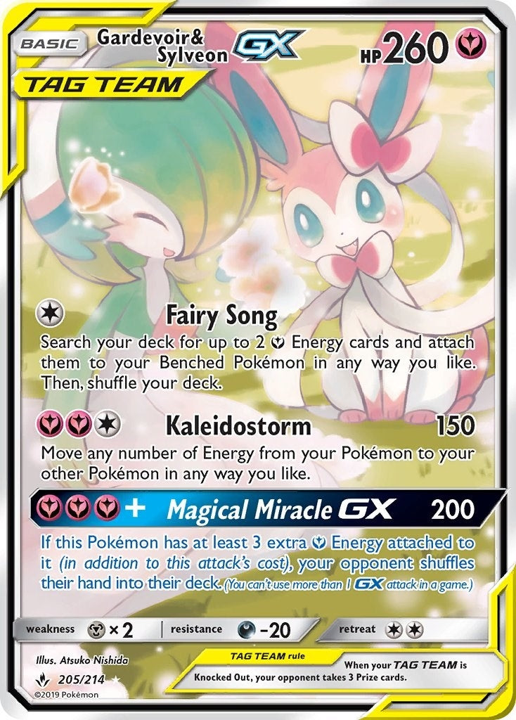 Image for Gardevoir & Sylveon GX (205) (Alternate Full Art) (205/214) (SM - Unbroken Bonds) (SM10) - Pokemon